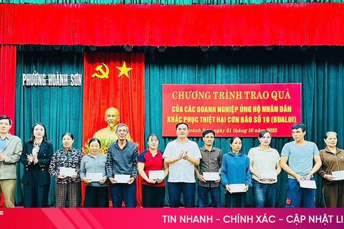Phường Hoành Sơn huy động hơn 1 tỷ đồng xã hội hóa hỗ trợ các hộ khó khăn