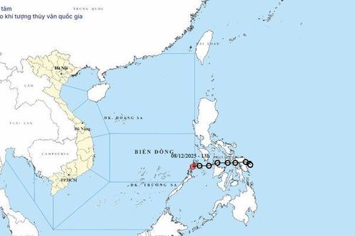 Áp thấp nhiệt đới suy yếu thành vùng áp thấp