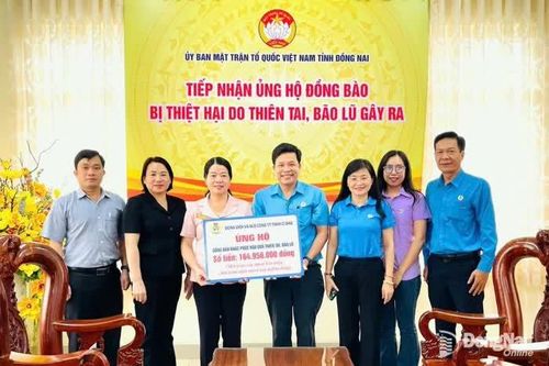 Tấm lòng công nhân lao động Đồng Nai hướng về đồng bào vùng lũ