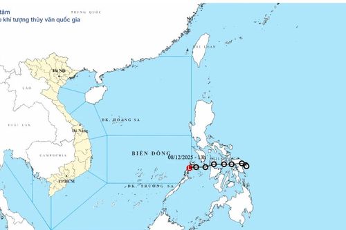 Áp thấp nhiệt đới trên biển Đông đã suy yếu và tan dần