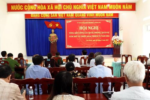 Phường Cam Ranh tổng kết công tác quốc phòng, quân sự địa phương năm 2025