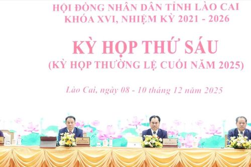 Khai mạc Kỳ họp thứ Sáu - HĐND tỉnh Lào Cai khóa XVI, nhiệm kỳ 2021 - 2026