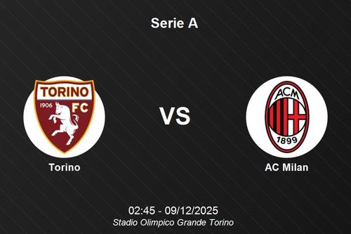 Nhận định Torino vs AC Milan - Serie A, 02:45 ngày 09/12