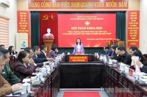 Hội thảo giải pháp công tác dân vận vùng đồng bào DTTS trên địa bàn tỉnh