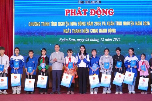 Thái Nguyên: Phát động Chương trình tình nguyện mùa Đông 2025 và Xuân tình nguyện 2026