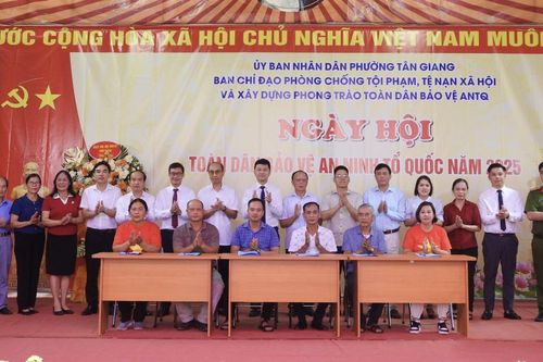 157 xã, phường, cơ quan, doanh nghiệp, cơ sở giáo dục đạt tiêu chuẩn 'An toàn về an ninh trật tự' năm 2025