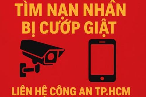 Công an TPHCM tìm nạn nhân của đối tượng gây ra các vụ cướp giật tài sản