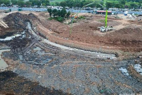 Hồ điều hòa hơn 30ha giữa Thủ đô bước vào giai đoạn thi công tăng tốc