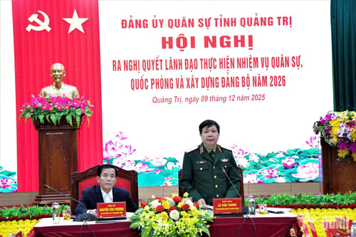 Đảng ủy Quân sự tỉnh Quảng Trị tập trung lãnh đạo, hoàn thành tốt nhiệm vụ quân sự, quốc phòng và xây dựng Đảng bộ năm 2026
