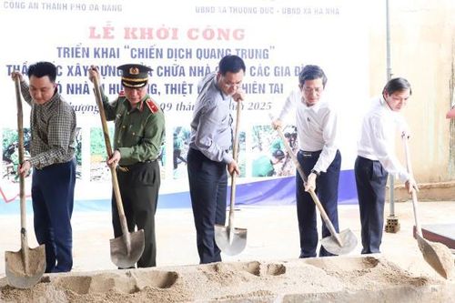 Công an thành phố Đà Nẵng triển khai Chiến dịch Quang Trung xây dựng nhà cho người dân vùng lũ