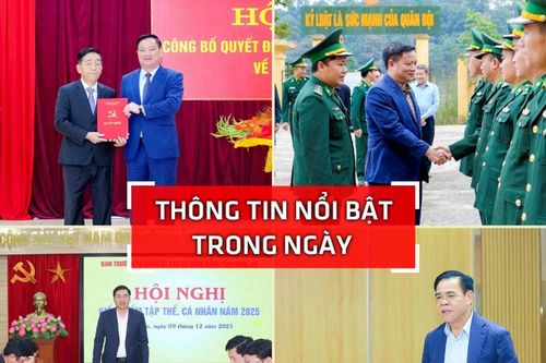 Nghệ An: Thông tin nổi bật ngày 9/12