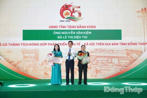 Phó Chủ tịch UBND tỉnh Đồng Tháp Nguyễn Thành Diệu dự Lễ kỷ niệm 65 năm thành lập Công ty Sa Giang
