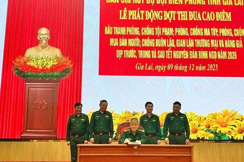Bộ đội Biên phòng Gia Lai phát động cao điểm chống tội phạm trên tuyến biên giới