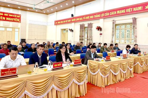 Sơ kết Chương trình hỗ trợ gia đình có người khuyết tật tại xã Yên Nguyên chăn nuôi bò cái sinh sản năm 2025