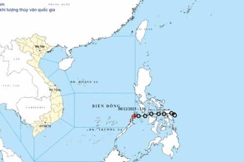 Áp thấp nhiệt đới chính thức suy yếu thành một vùng áp thấp