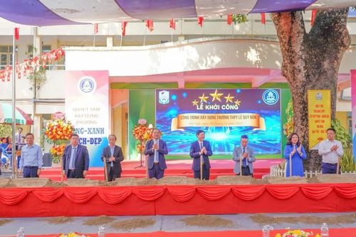 Phường Đống Đa khởi công xây dựng trường THPT Lê Quý Đôn