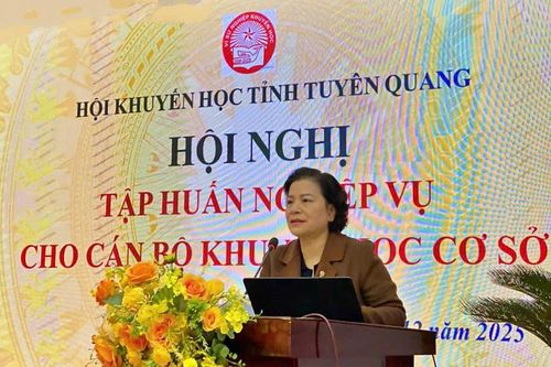 Hội Khuyến học Tuyên Quang tập huấn nghiệp vụ cho cán bộ khuyến học cơ sở