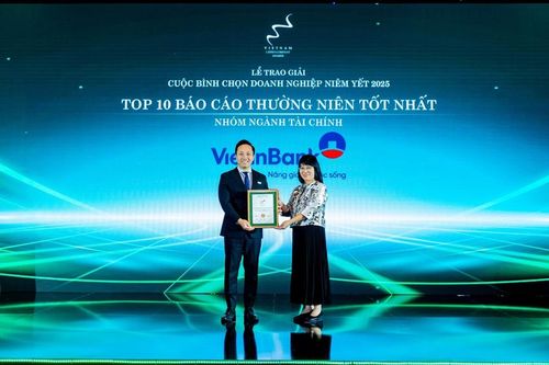 Hai giải thưởng uy tín ghi nhận nỗ lực minh bạch trong hoạt động quản trị của VietinBank