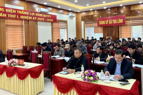 Xã Trà Lĩnh tập huấn công tác dân tộc, tôn giáo cho 92 đại biểu