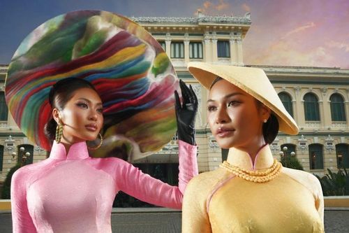 Top 2 Miss Cosmo 2024 mặc áo dài, quảng bá văn Việt trước thềm khép lại nhiệm kỳ