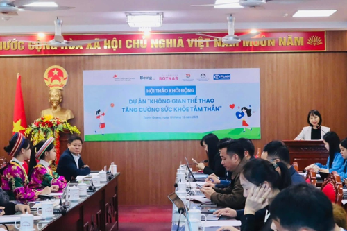 Khởi động dự án 'Không gian thể thao tăng cường sức khỏe tâm thần' tại Tuyên Quang