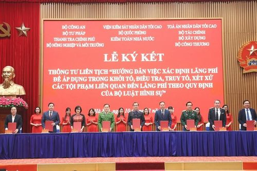 Liên ngành Trung ương ký Thông tư hướng dẫn việc xác định lãng phí trong tố tụng hình sự