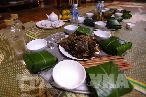 Lễ mừng cơm mới của đồng bào Thái ở Mai Châu