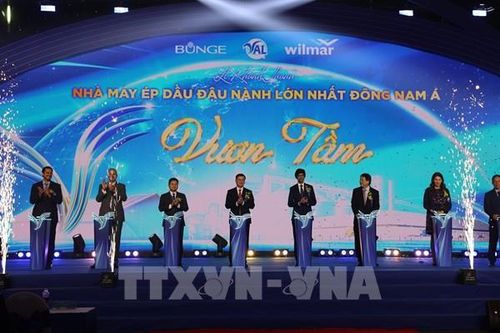 Khánh thành dây chuyền ép dầu đậu nành lớn nhất Đông Nam Á