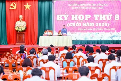 KỲ HỌP THỨ 8 (CUỐI NĂM 2025), HĐND TỈNH KHÓA X, NHIỆM KỲ 2021-2026 Đồng Nai tăng trưởng bứt phá, tạo nền tảng cho giai đoạn mới