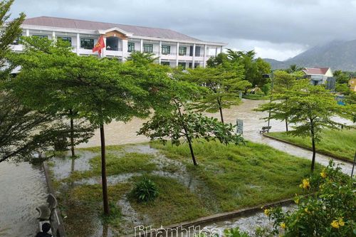 Nhiều trường học chủ động cho học sinh nghỉ học do mưa lớn