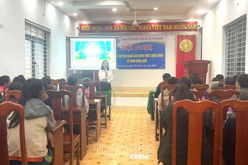 Hội nghị tuyên truyền nâng cao kiến thức cộng đồng về bình đẳng giới
