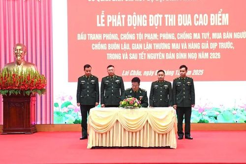 Phát động đợt thi đua cao điểm đấu tranh phòng, chống tội phạm; phòng chống buôn lậu, gian lận thương mại và hàng giả trên biên giới