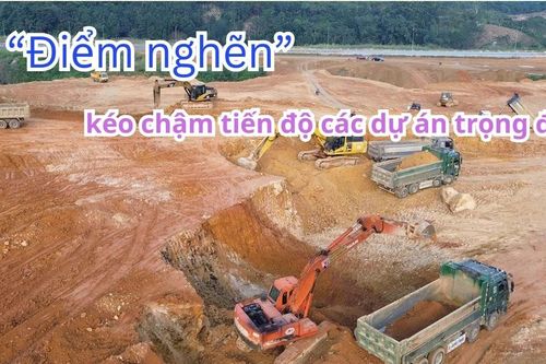 'Điểm nghẽn' kéo chậm tiến độ các dự án trọng điểm