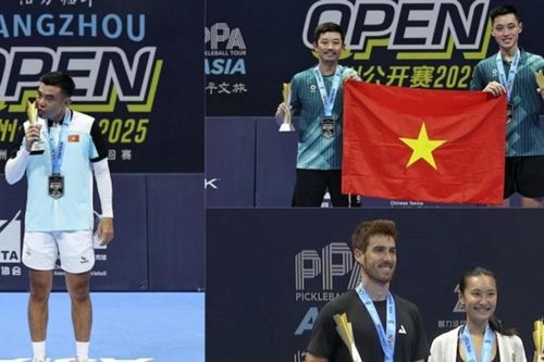 Quang Dương lập cú hat-trick danh hiệu tại Indian Pickleball League