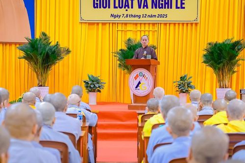 An Giang: Khóa bồi dưỡng kiến thức về Giới luật và Nghi lễ thiền môn năm 2025