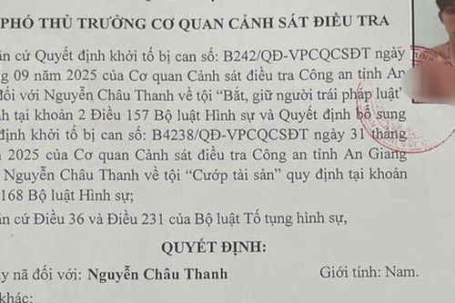 An Giang: Truy nã đối tượng bắt giữ người trái pháp luật và cướp tài sản