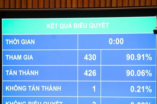 Quốc hội thông qua Luật Thi hành tạm giữ, tạm giam và cấm đi khỏi nơi cư trú