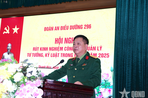 Đoàn An điều dưỡng 296 rút kinh nghiệm công tác quản lý tư tưởng, kỷ luật