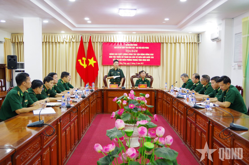 Tọa đàm khảo sát đề tài khoa học cấp Bộ Quốc phòng tại Bộ đội Biên phòng tỉnh Đồng Tháp
