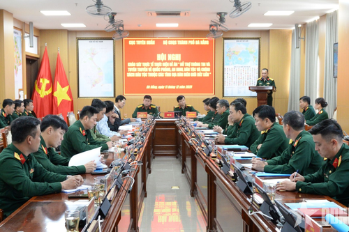 Cục Tuyên huấn khảo sát thực hiện Đề án 1219 tại Bộ CHQS TP Đà Nẵng