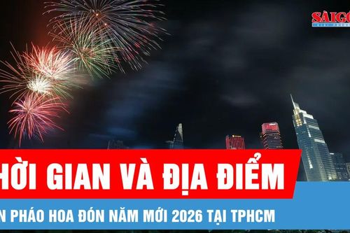 Lịch bắn pháo hoa, chương trình nghệ thuật đón năm mới 2026 tại TPHCM