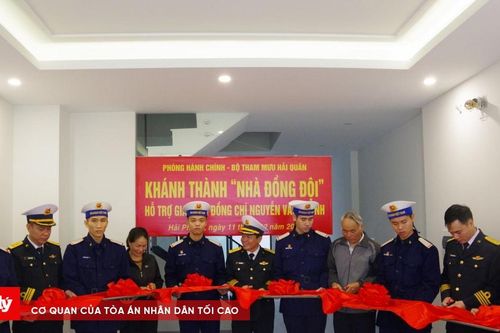 Hải quân hỗ trợ quân nhân khó khăn, khánh thành nhà đồng đội tại Hải Phòng