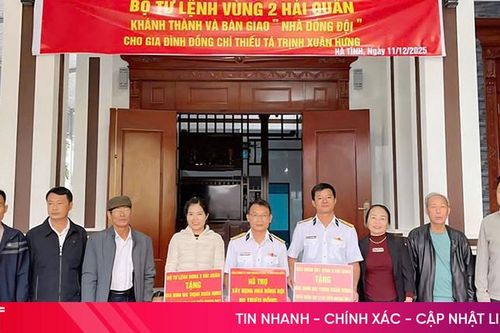 Tiểu đoàn DK1 bàn giao 'Nhà đồng đội' cho quân nhân Hà Tĩnh