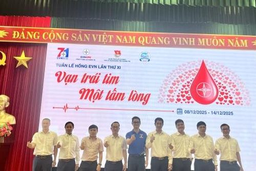 Thủy điện Quảng Trị: Hưởng ứng Tuần lễ hồng EVN lần thứ XI