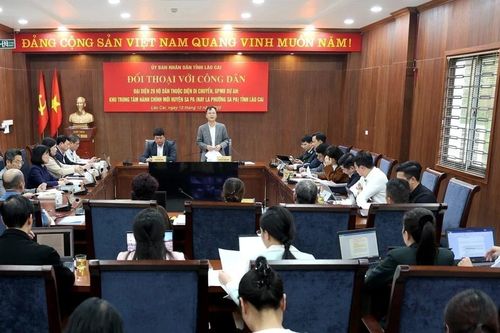 Đối thoại với các hộ diện di chuyển, giải phóng mặt bằng Dự án Khu trung tâm hành chính mới huyện Sa Pa