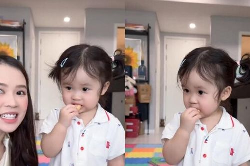 Con gái lai Hàn của Sam gây chú ý với thói quen đặc biệt