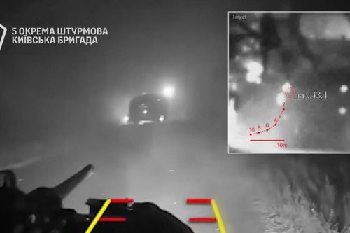 Droid TW-12.7 phục kích MT-LB, UAV Ukraine ghi hình