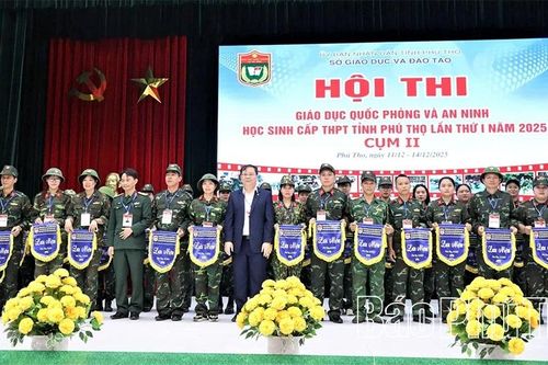 Khai mạc Hội thi Giáo dục Quốc phòng và An ninh học sinh bậc THPT tỉnh lần thứ I - Cụm II