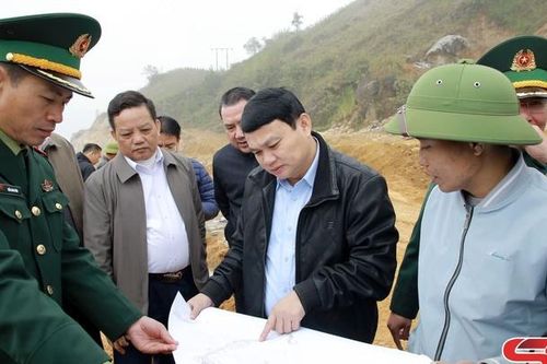 Đẩy nhanh tiến độ xây dựng cửa khẩu chính Lóng Sập thành cửa khẩu quốc tế