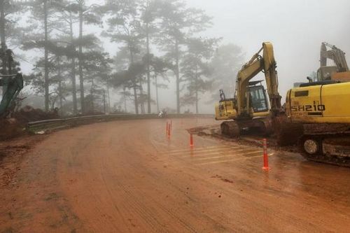 Thông đường đèo D'ran Đà Lạt sau hơn 40 ngày khắc phục sạt lở